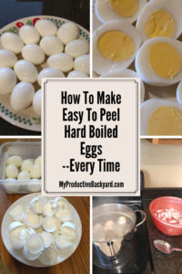 How to make easy to peel hard boiled eggs Pinterest pin