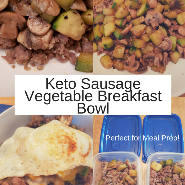 Keto Sausage Vegetable Breakfast Bowl