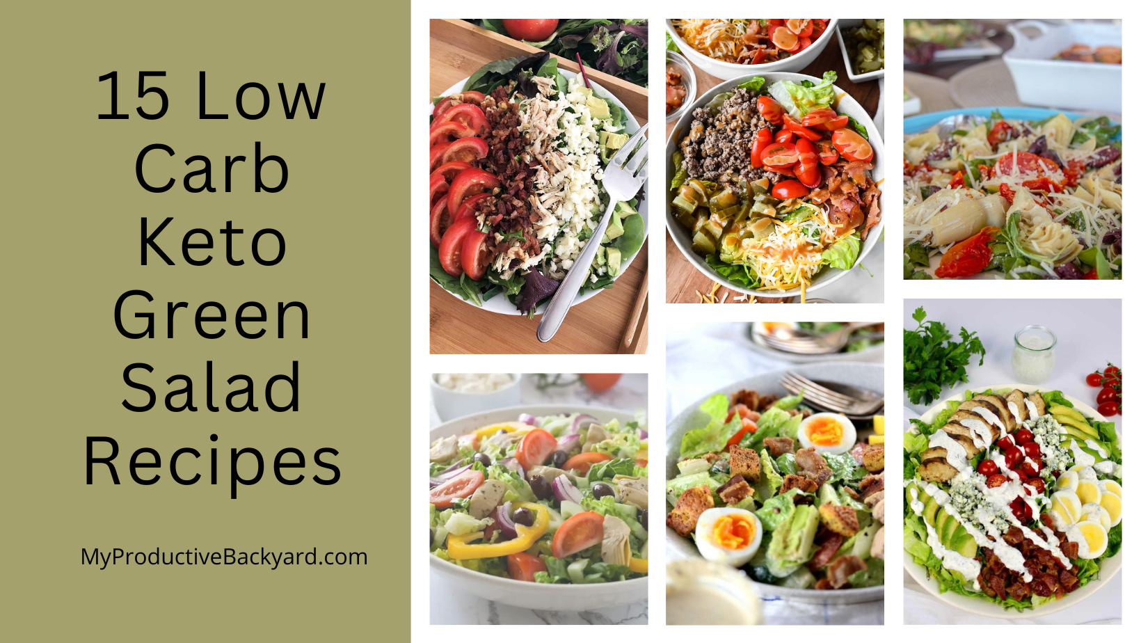 15 Low Carb Keto Green Salad Recipes - My Productive Backyard