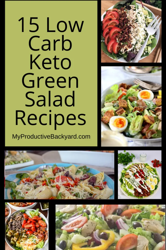 15 Low Carb Keto Green Salad Recipes Pinterest Pin