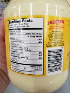 Duke’s Mayonnaise label