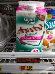 Great Value Unsweetened Almond Milk