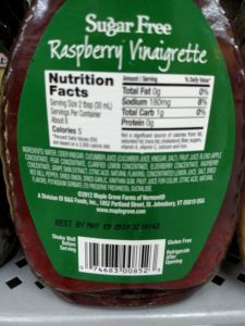 Maple Grove Farms Raspberry Vinaigrette Dressing label