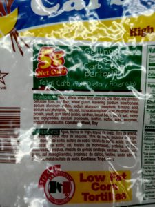 Labanderita Soft Taco Shells label