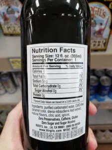 Virgil’s Zero Root Beer label