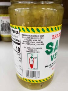 Salsa Verde label