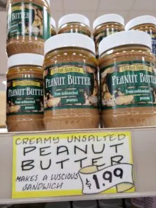 Organic Peanut Butter; unsalted