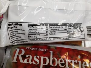 Organic Raspberries label