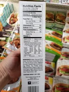 Meatless Breakfast Patties label