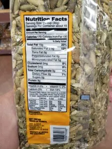 Pumpkin Seeds label