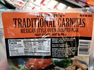 Traditional Carnitas label