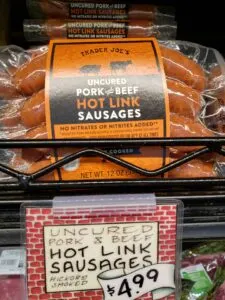 Uncured Pork & Beef Hot Link Sausages