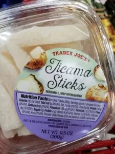 Jicama Sticks label