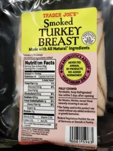 Smoked Turkey Breast label