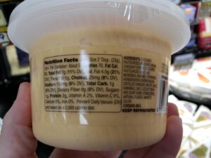 Pub Cheese; cheddar and horseradish label