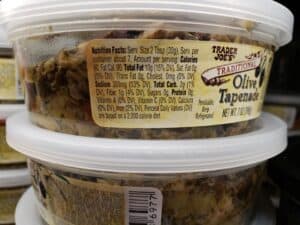 Olive Tapenade Traditional label