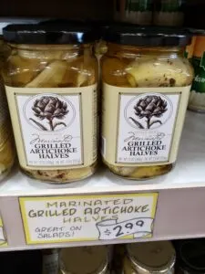 Marinated Grilled Artichoke Halves