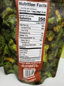 Crispy Crunchy Broccoli Florets label