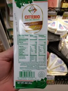 Citterio Genoa Salame Provolone label