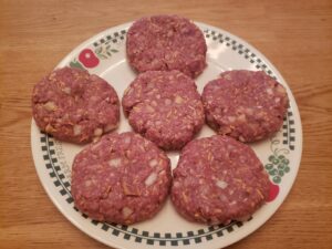 Best Low Carb Burgers raw on a plate