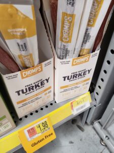 Chomp’s Free Range Turkey Snack Sticks