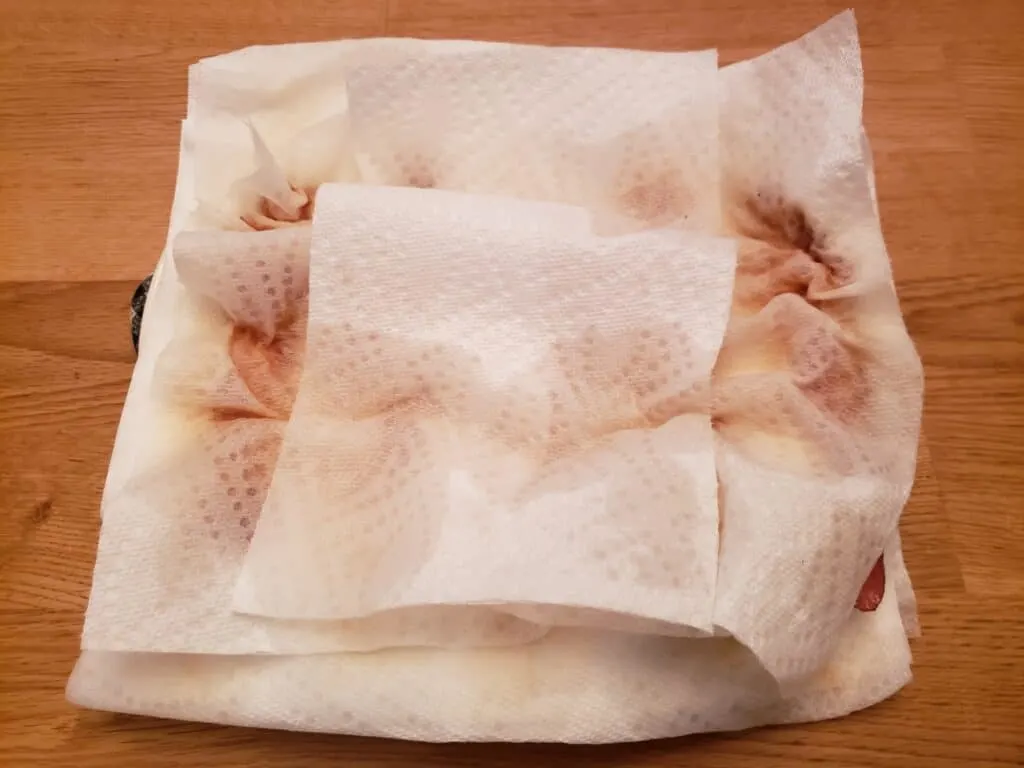 after cooking the bacon