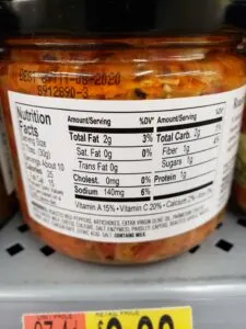 Harry & David Roasted Red Pepper Artichoke Spread label