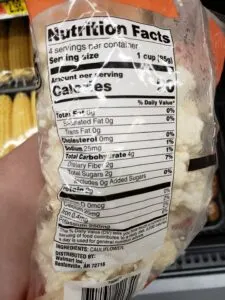 Precut Market side Cauliflower label