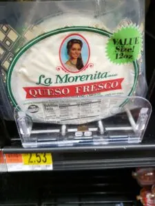 La Morenita Queso Fresco crumbling cheese