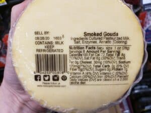 Red Apple Cheese; Smoked Gouda label