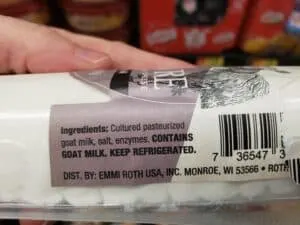 Chevre Goat Cheese label