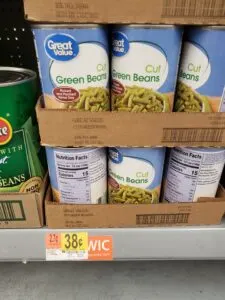 caned Green Beans