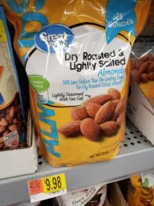 Great Value Dry Roasted & Lightly Salted Almonds