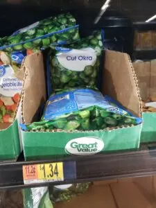 frozen okra