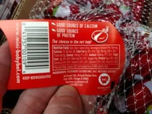 Babybel Cheese label