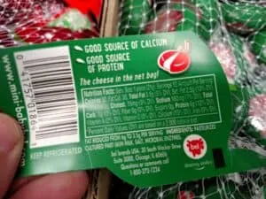 Babybel Cheese label