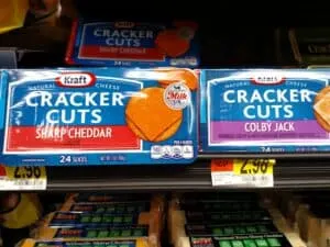Kraft Cracker Cuts; Cheddar & Colby 