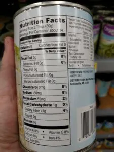 canned Sauerkraut label