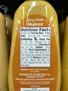 Mustard; Spicy Brown label