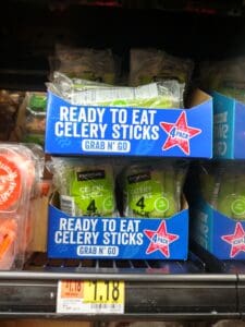 Ready to eat Celery Sticks