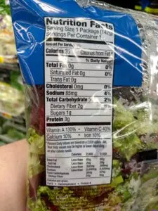 Spring Mix label