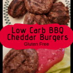 Low Carb BBQ Cheddar Burgers
