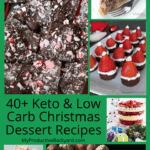 Keto Low Carb Christmas Dessert Recipes collage