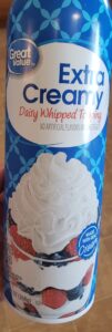 can of whipping cream