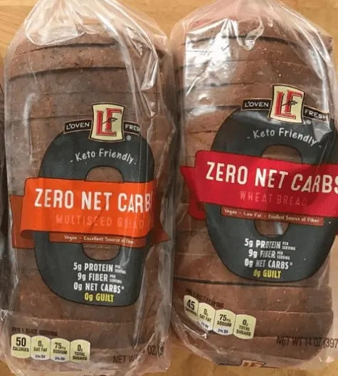    L’Oven Fresh Zero Net Carbs Bread; Multiseed and Wheat in store