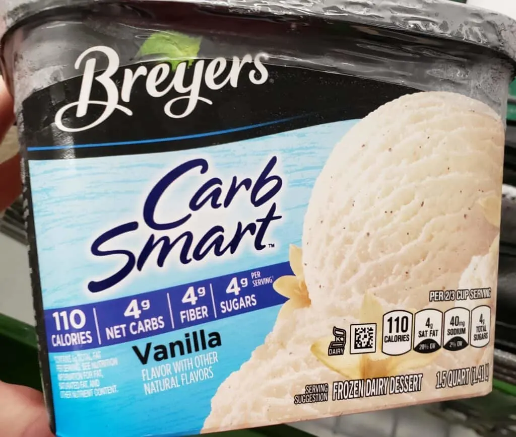 Breyers carb smart vanilla ice cream