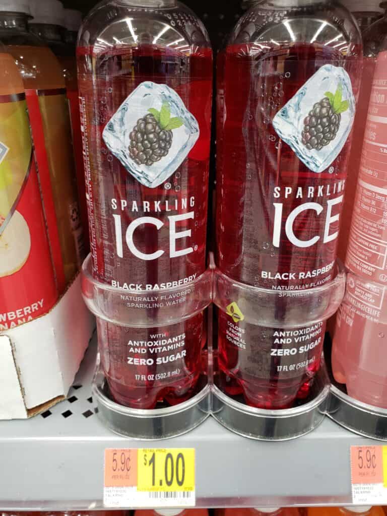 Sparkling ICE drink black raspberry in store