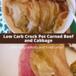 Low Carb Crock Pot Corned Beef and Cabbage Pinterest pin