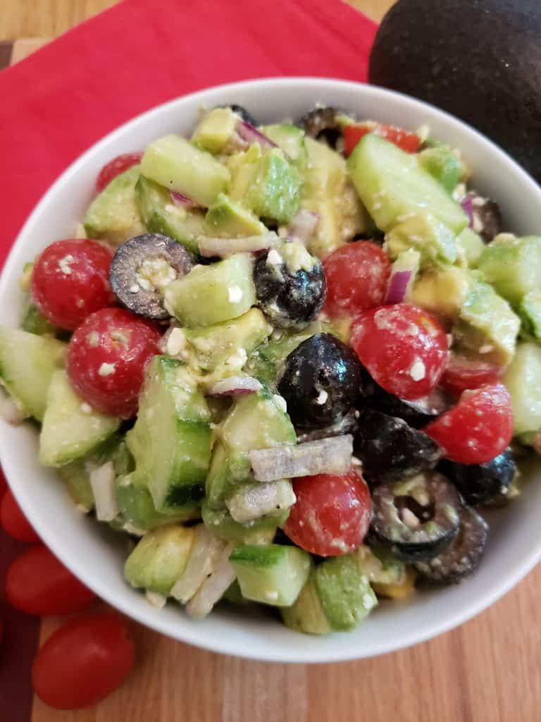 Greek Cucumber Avocado Salad