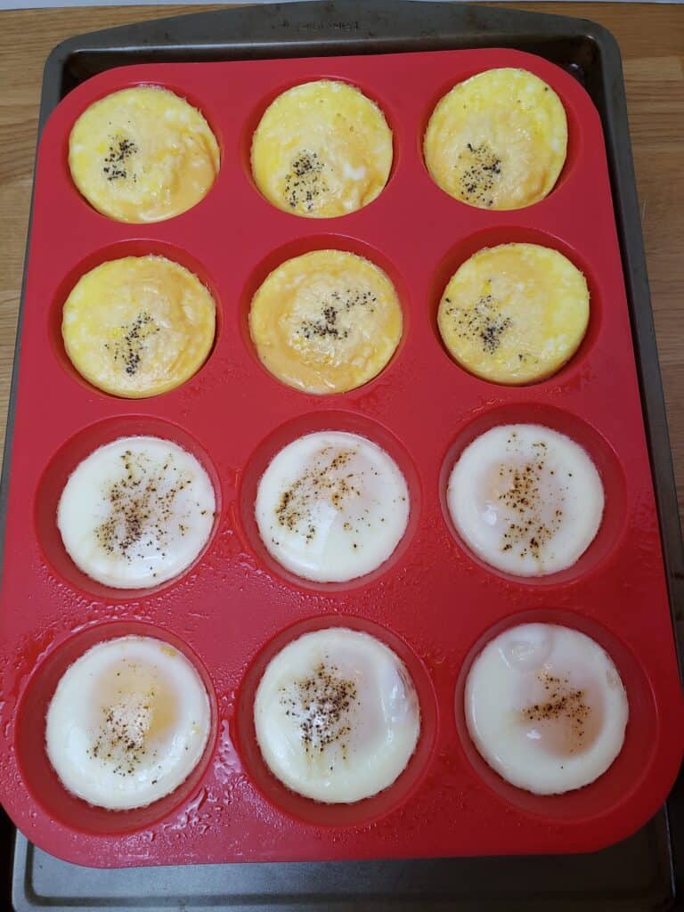 Oven baked eggs